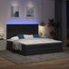 Prolenta Maison Exclusive - Ottomaans bedframe met matrassen, zwart, 180x200 cm, fluweel