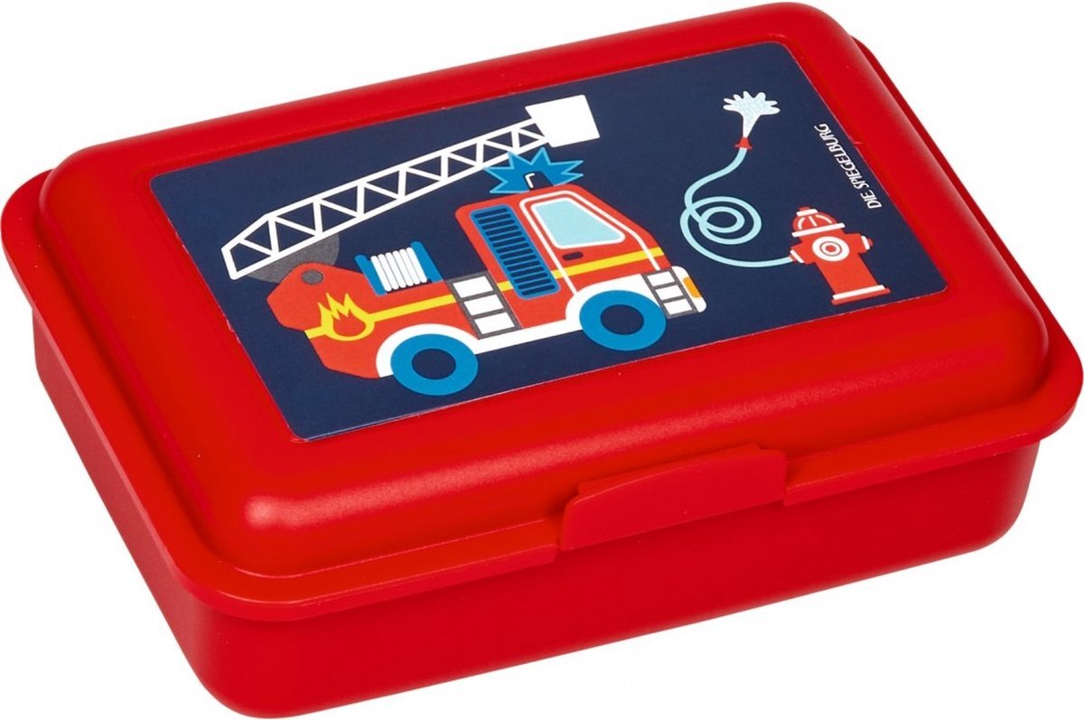 Die Spiegelburg Brandweer lunchboxje rood - serie Later als ik groot ben ...