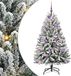 vidaXL Kunstkerstboom 150 cm 150 LED's Warmwit PVC en Staal