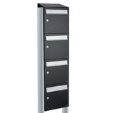 Allux Flow Set 4-Hoog Met Dak Op Statief Zwart