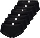 sloggi Dames midi slip 6 pack Basic+ zwart