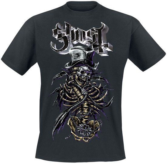 Ghost Rattlebonez V Heren T-shirt - zwart - XXL