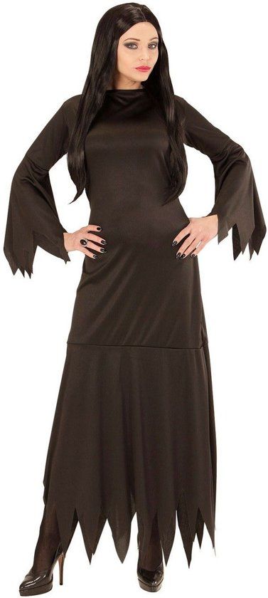 Widmann Mortisia Heksia Vrouw XL Carnaval kostuum Verkleedkleding