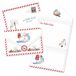 LINA OFFICINE GRAFICHE CREATIVE Brief voor kerstman sneeuwpop met brievenbus