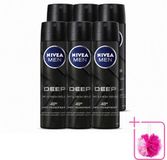 NIVEA MEN Deodorant spray Deep 150 ml - 6 stuks