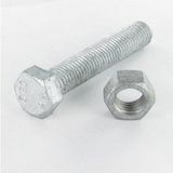 Boulon (vendu avec écrou) tête hexagonale TH M24x600 filetée sur 150 classe 6.8 forte tenue à la corrosion acier - 5 pièces