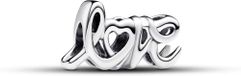 PANDORA Moments Handgeschreven liefdesbedel in sterling zilver, compatibele Moments armbanden, 793055C00