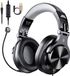 DrPhone O2 Game Headset 40mm met afneembare microfoon - PC-gaming Hoofdtelefoon & in-line bediening Mute & Dubbele 3,5 mm "Y"-verlengkabel