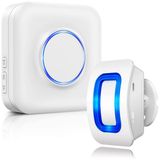 Détecteur de mouvement alarme Sans fil alarme - 110 dB - Portée 150 m - Extensible jusqu'à 20 capteurs