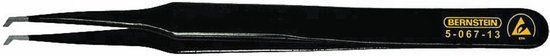 Bernstein Tools for Electronics 5-067-13 SMD-pincet 12 SA-ESD Plat, gebogen 45° 120 mm