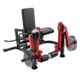 VEVOR Extenseur de Jambes avec Capacité de 317,5 kg, Machine d'Extension et de Flexion des Jambes Rotative et Réglable, Machine à Quadriceps Ischios Assis, Équipement Banc de Musculation pour Gym