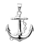 MOOYE ® - Collectie Mijn winkel Zilveren Anker met ketting groot kettinghanger