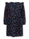 ONLY GIRLS Jurk 'KMGAstrid' lichtblauw / donkerblauw / oranje / wit