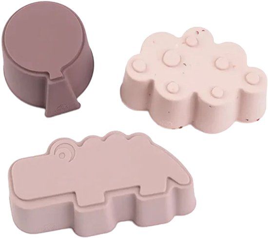 Done By Deer Siliconen Vormen - Happy Clouds - Set Van 3 - Powder