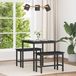 Prolenta Maison Exclusive Table exclusive - Dimensions : 70 x 70 x 75 cm - Matériau : bois composite - Couleur : noir imitation chêne