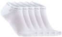 CRAFT ACTIVE SHAFTLESS SOCK 5-PACK Unisex Sportsokken - Wit