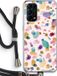 Case Company - Oppo Find X3 Lite Case with Cord - Terrazzo Memphis - Black Cord - Back Cover