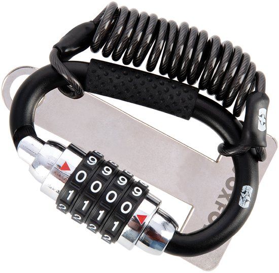 Oxford Lidlock OX656 - Helmslot - Combinatie slot - Zwart