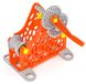 enrouleur de bobine de filament d'imprimante 3D, manuel, orange