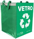 SIXTOL Sort Easy Vetro, afvalscheidingszakken, glas, 30 x 30 x 40 cm, 36 liter