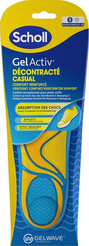 Scholl GelActiv Inlegzolen Casual - Maat 35.5-40.5 - 1 paar