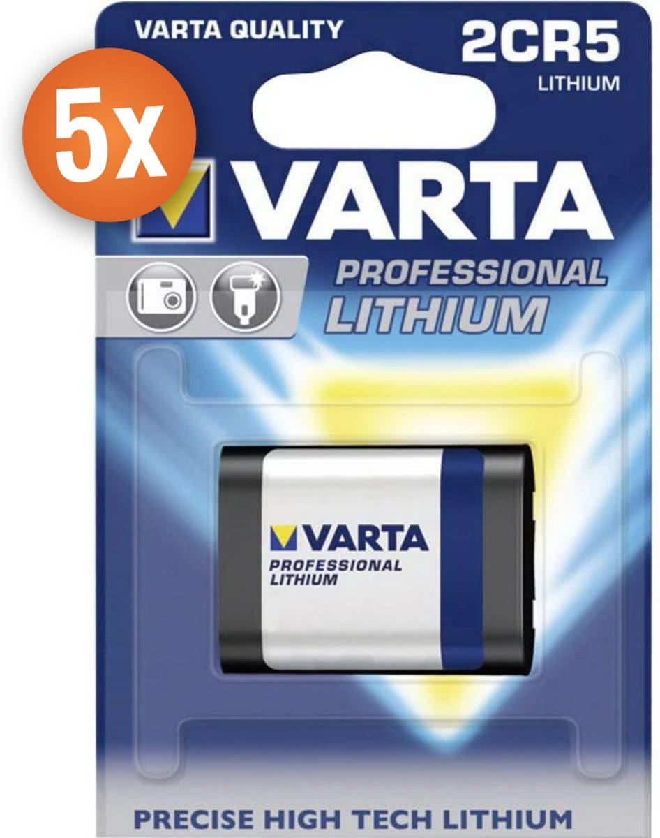 Varta Voordeelpak van 5 x Photo Lithium batterijen 2CR5