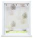 Omgoods - Rideau Romain sans perçage - Décoration de fenêtre transparente avec œillets - Motif arbre moderne 100x140cm