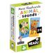 HEADU - Maxi Flashcards Montessori Animal Sounds herkennen en horen de richting van de dieren met een speciale app voor het luisteren, educatieve spelletjes, 1-4 jaar, cadeau, Kerstmis, Pasen, Made in