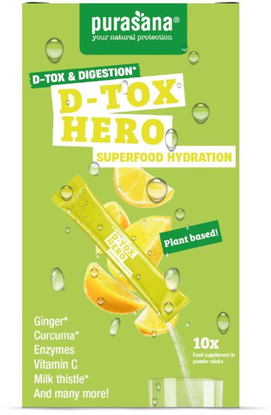 Purasana Hydration Superfoods D-Tox Hero 45 Gram