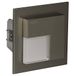 LEDIX 07-221-21 LED-wandlamp, aluminium, staalgrijs, 7,3 x 7,3 x 4,4 cm