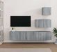 Maison Exclusive - Meuble TV 4 pièces Sonoma Gris Bois d'ingénierie