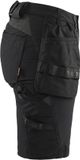 Blåkläder 7183-1645 Dames short 4-weg Stretch - Zwart/Donkergrijs - C48