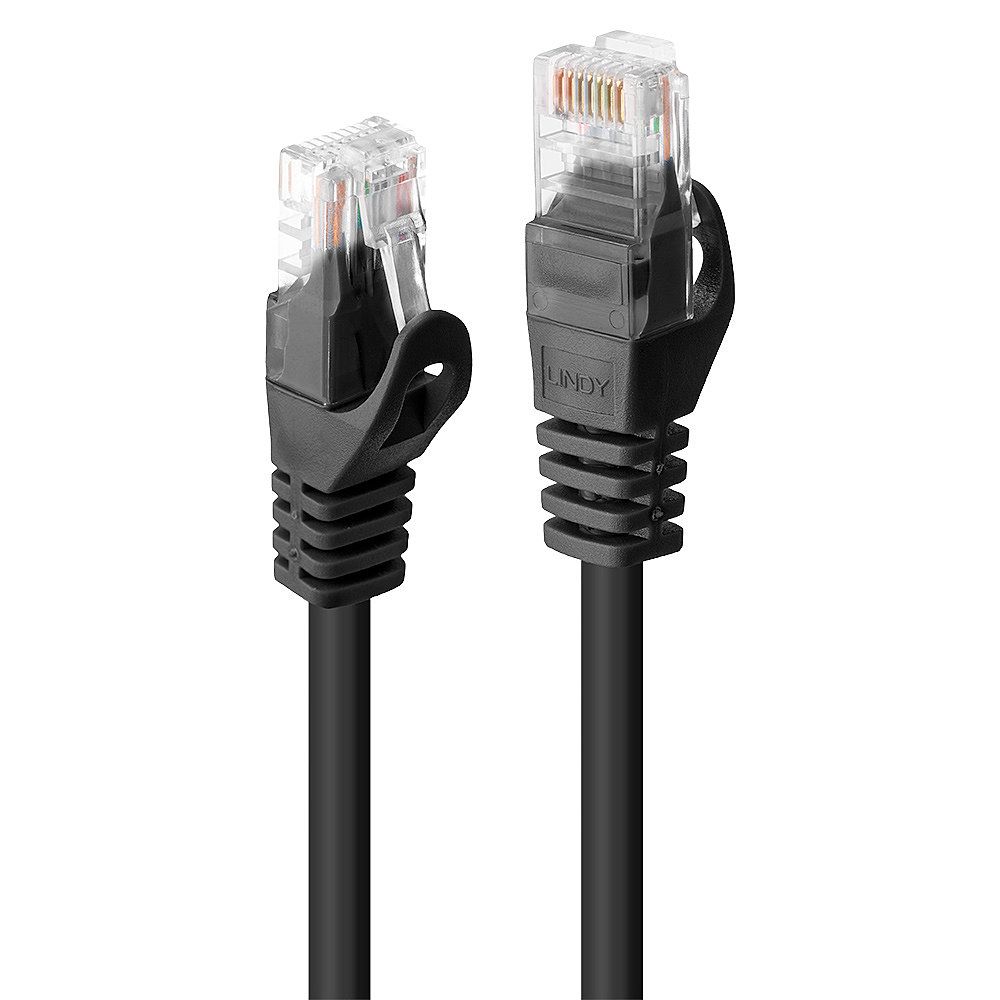 LINDY RJ45/RJ45 Cat6 Netwerkkabel - 1m - Zwart