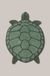 ELLOS Home Badmat Lazy in de vorm van een schildpad, staycation collectie, decoratie voor de badkamer, duurzaam katoen, Oeko-Tex®-standaard 100 gecertificeerd, groen, 75 x 98 cm
