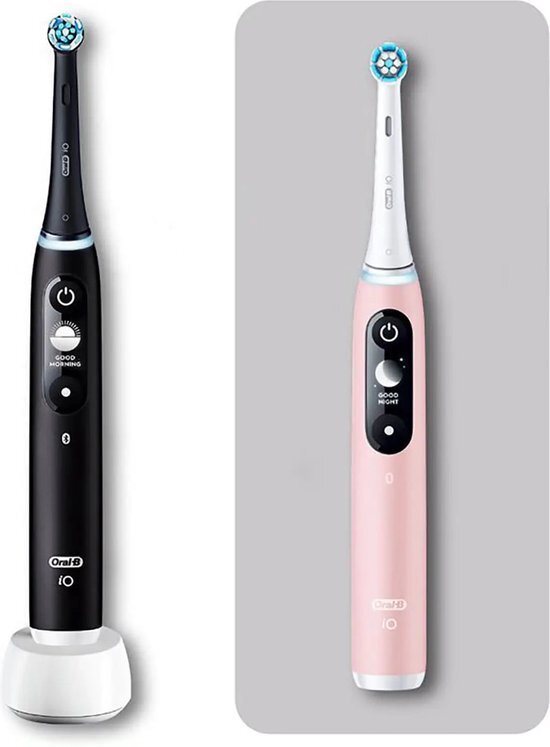 Oral-B iO Serie 6 zwart, roze / duo pack