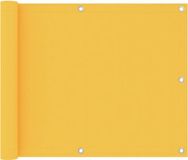 vidaXL Balkonscherm 75x600 cm Oxford stof geel