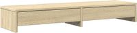 vidaXL Monitorstandaard met lades Sonoma eiken 100x27x15 cm bewerkt hout