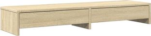 vidaXL Bureau met lades Sonoma eiken 100x27x15 cm houtvezelplaat