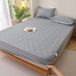 Housse de matelas topper gris foncé 180x200 cm en Coton