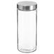 Well Home luchtdichte voorraaddoos, Ø 11 x 27 cm, glas en roestvrij staal, 2 l