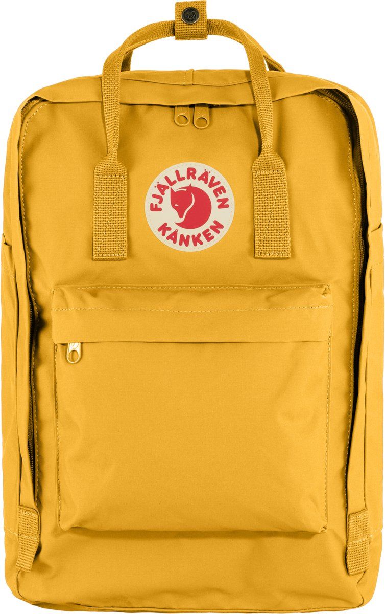 Fjällräven Kånken Laptop 17" Rugzak - Ochre - Polyester - Geel - Unisex