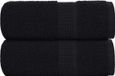 vidaXL Washandjes FROGN 2 stuks 30x30 cm 360 g/m² Zwart