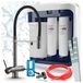 Ari robinet de cuisine 3 voies Highflex, graphite, robinet d'évier extractible. Incluant le système de filtration d'eau Aquaphor Ro-202S Pro