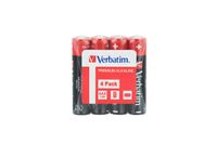Verbatim AAA Alkaline Batterijen - Noir/Rouge - 1.5V - Blister