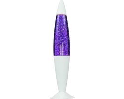 Lavalamp - Paars & Wit - 42 cm - Lava Lamp - Lavalampen