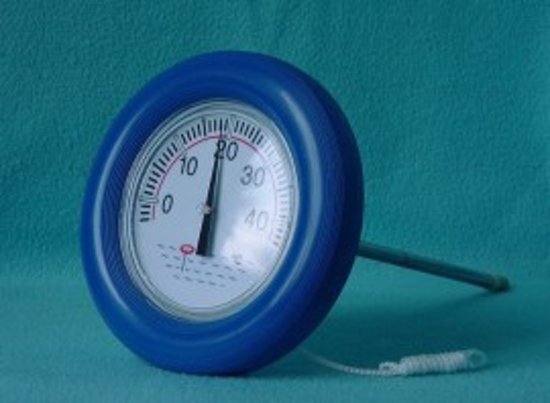 Poolstyle Thermometer met drijvende blauwe ring