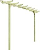 vidaXL Pergola 360x200x60 cm Vert Pin massif