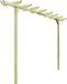 vidaXL Pergola 360x200x60 cm Groen Grenenhout