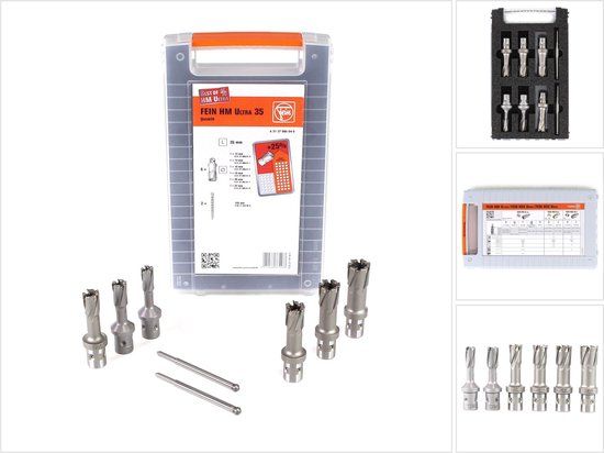 Fein Kernboorset HM Ultra Quickin 12, 14, 16, 18, 20 en 22