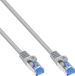 InLine patchkabel, Cat.6A, S/FTP, TPE (LSZH), CCA, grijs, 0,3m